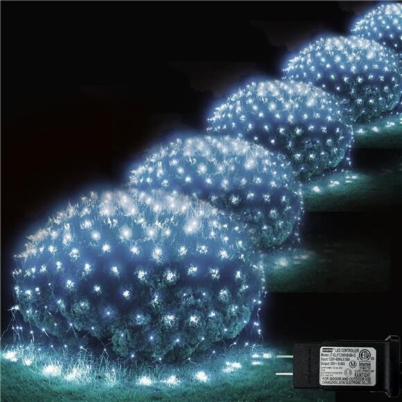 Christmas Net Lights, 510 LED Large Outdoor Net Lights, 28x5ft Net Mesh Lights